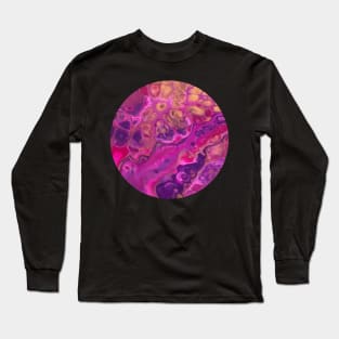 Pink Passion / Acrylic Pouring Long Sleeve T-Shirt